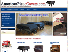 Tablet Screenshot of americanpianocovers.com